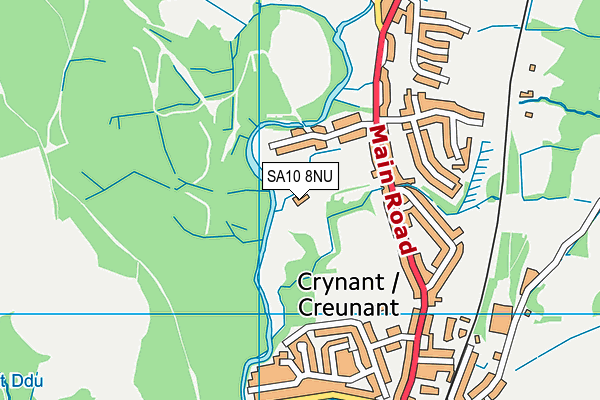 SA10 8NU map - OS VectorMap District (Ordnance Survey)