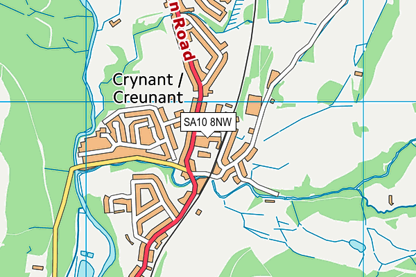 SA10 8NW map - OS VectorMap District (Ordnance Survey)