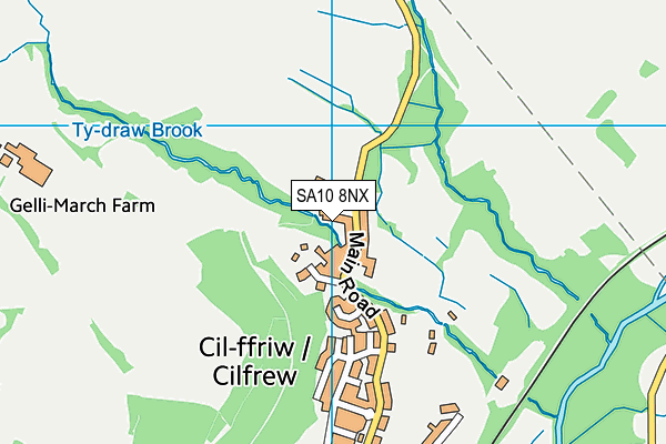 SA10 8NX map - OS VectorMap District (Ordnance Survey)