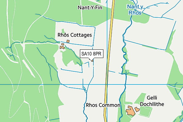 SA10 8PR map - OS VectorMap District (Ordnance Survey)