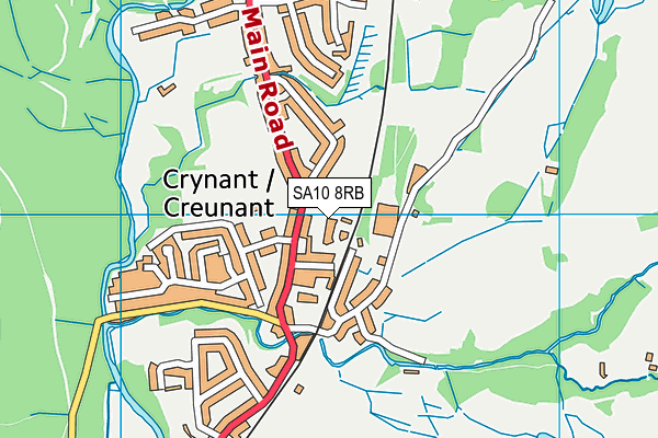 SA10 8RB map - OS VectorMap District (Ordnance Survey)