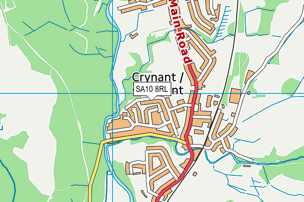 SA10 8RL map - OS VectorMap District (Ordnance Survey)