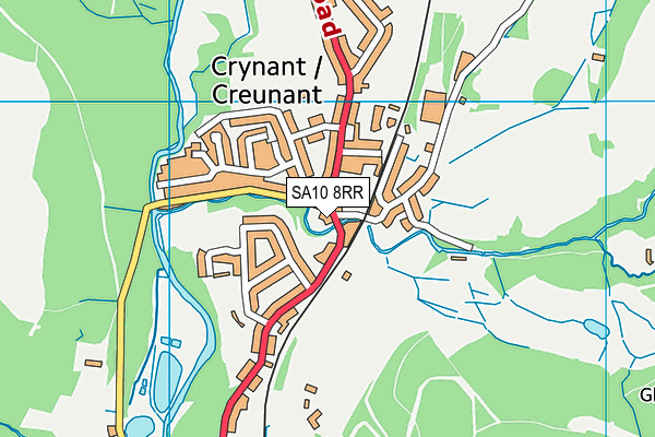 SA10 8RR map - OS VectorMap District (Ordnance Survey)