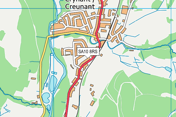 SA10 8RS map - OS VectorMap District (Ordnance Survey)