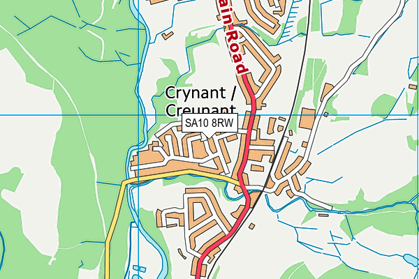 SA10 8RW map - OS VectorMap District (Ordnance Survey)