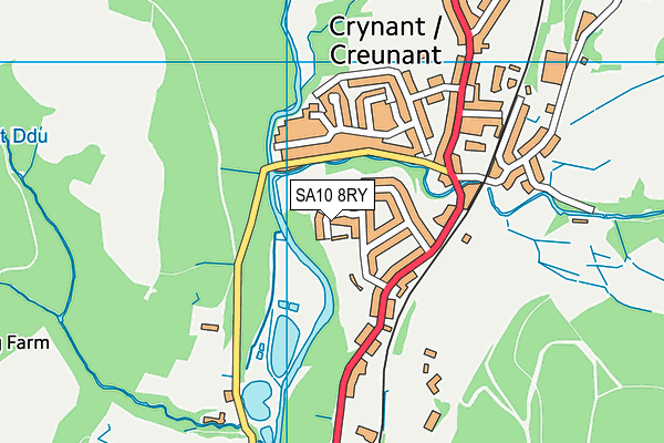 SA10 8RY map - OS VectorMap District (Ordnance Survey)