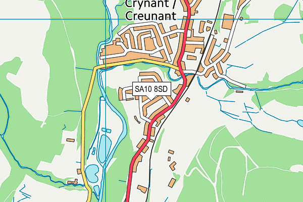 SA10 8SD map - OS VectorMap District (Ordnance Survey)