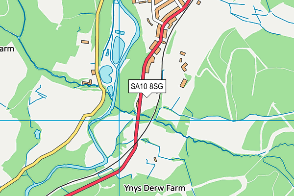 SA10 8SG map - OS VectorMap District (Ordnance Survey)