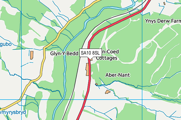 SA10 8SL map - OS VectorMap District (Ordnance Survey)