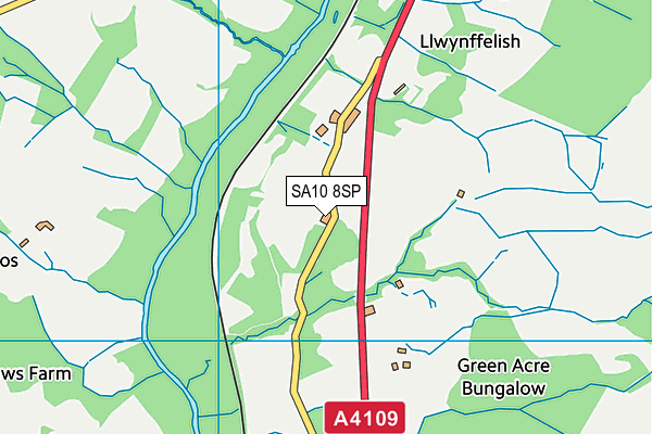 SA10 8SP map - OS VectorMap District (Ordnance Survey)