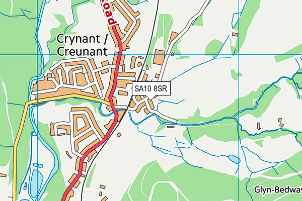 SA10 8SR map - OS VectorMap District (Ordnance Survey)