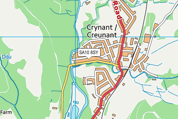 SA10 8SY map - OS VectorMap District (Ordnance Survey)