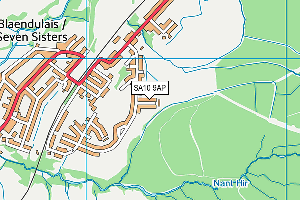 SA10 9AP map - OS VectorMap District (Ordnance Survey)