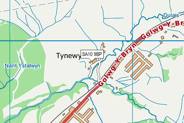 SA10 9BP map - OS VectorMap District (Ordnance Survey)