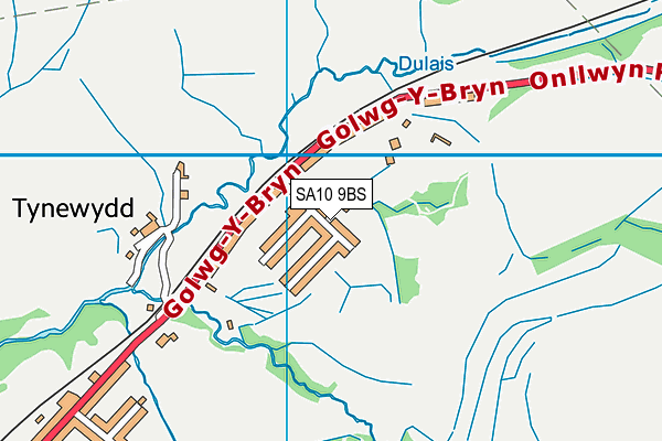 SA10 9BS map - OS VectorMap District (Ordnance Survey)