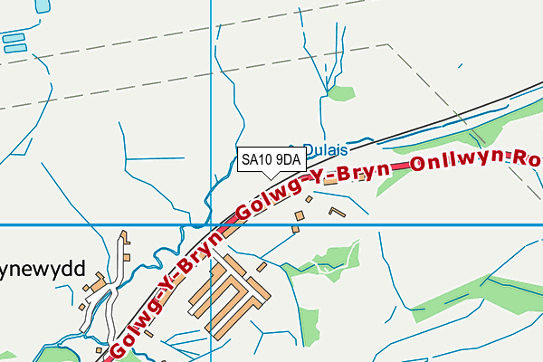 SA10 9DA map - OS VectorMap District (Ordnance Survey)