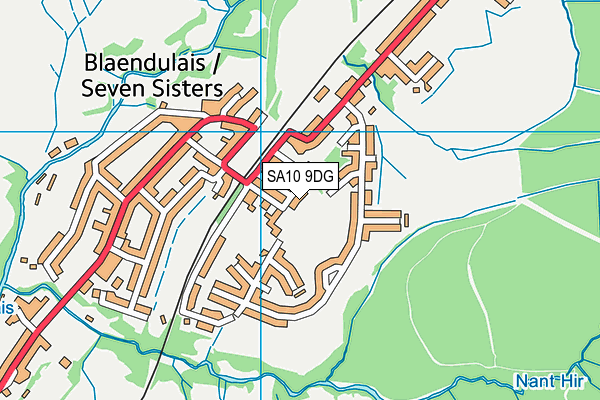 SA10 9DG map - OS VectorMap District (Ordnance Survey)