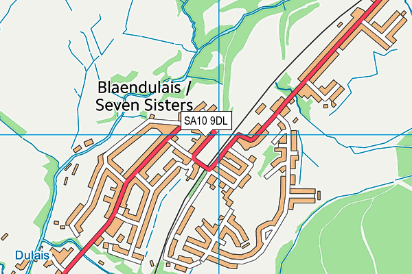 SA10 9DL map - OS VectorMap District (Ordnance Survey)
