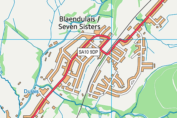 SA10 9DP map - OS VectorMap District (Ordnance Survey)