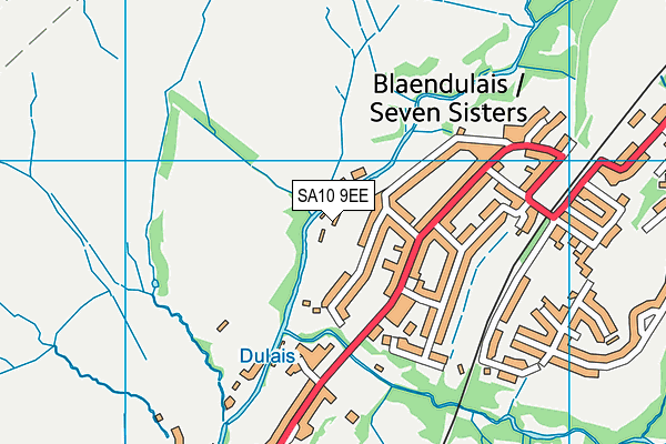 SA10 9EE map - OS VectorMap District (Ordnance Survey)