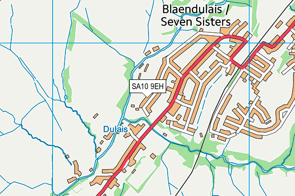 SA10 9EH map - OS VectorMap District (Ordnance Survey)