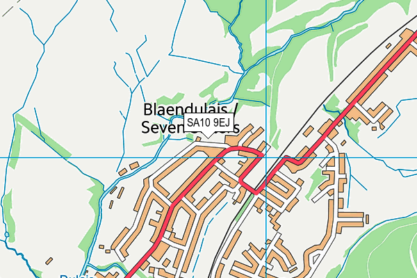 SA10 9EJ map - OS VectorMap District (Ordnance Survey)