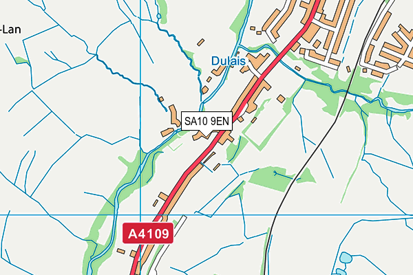 SA10 9EN map - OS VectorMap District (Ordnance Survey)