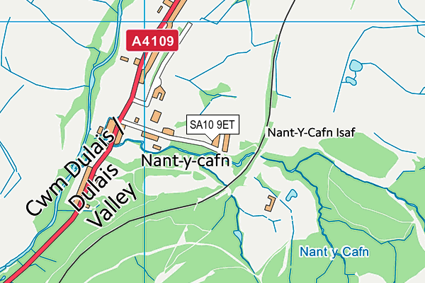 SA10 9ET map - OS VectorMap District (Ordnance Survey)