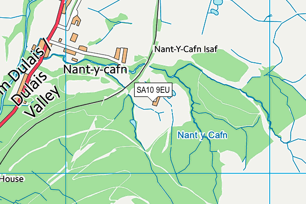 SA10 9EU map - OS VectorMap District (Ordnance Survey)