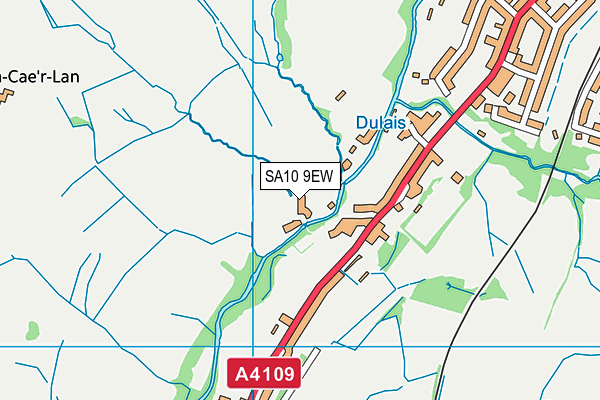 SA10 9EW map - OS VectorMap District (Ordnance Survey)