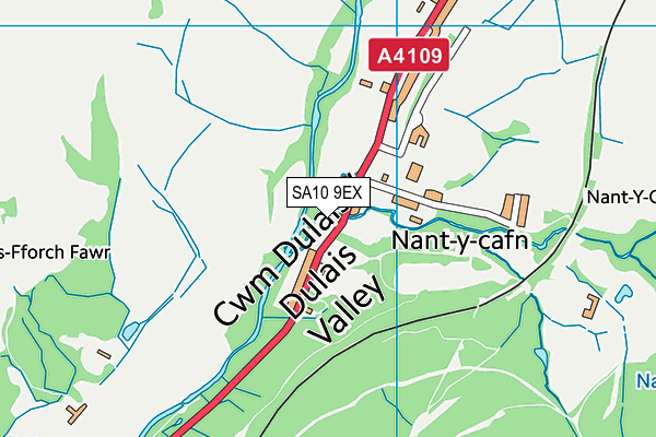 SA10 9EX map - OS VectorMap District (Ordnance Survey)