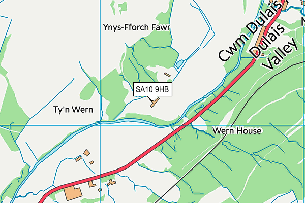 SA10 9HB map - OS VectorMap District (Ordnance Survey)