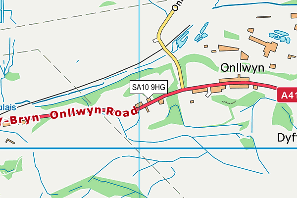 SA10 9HG map - OS VectorMap District (Ordnance Survey)