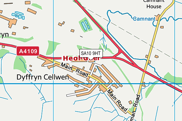 SA10 9HT map - OS VectorMap District (Ordnance Survey)