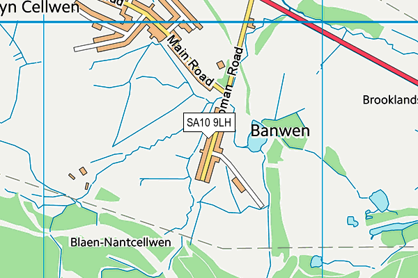 SA10 9LH map - OS VectorMap District (Ordnance Survey)