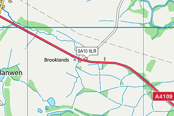 SA10 9LR map - OS VectorMap District (Ordnance Survey)