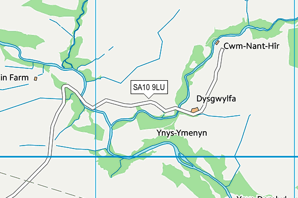 SA10 9LU map - OS VectorMap District (Ordnance Survey)