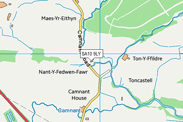 SA10 9LY map - OS VectorMap District (Ordnance Survey)