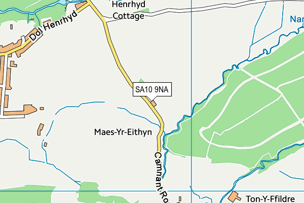 SA10 9NA map - OS VectorMap District (Ordnance Survey)