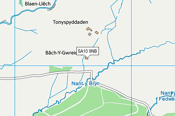 SA10 9NB map - OS VectorMap District (Ordnance Survey)