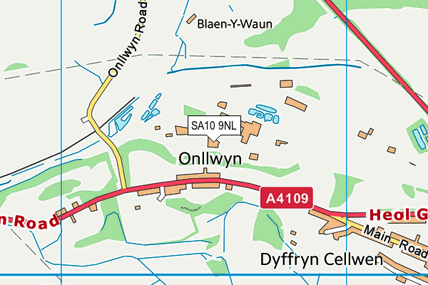 SA10 9NL map - OS VectorMap District (Ordnance Survey)