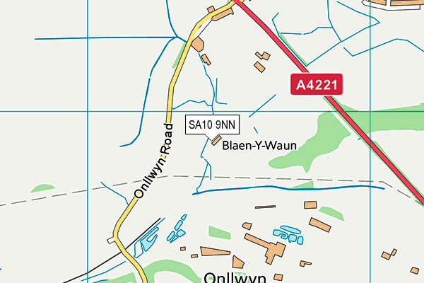 SA10 9NN map - OS VectorMap District (Ordnance Survey)