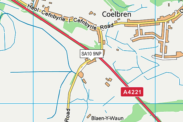 SA10 9NP map - OS VectorMap District (Ordnance Survey)