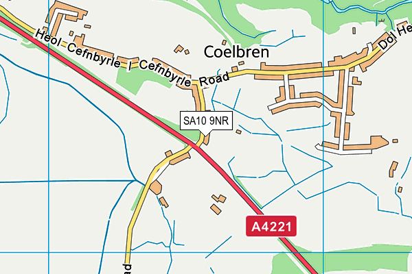 SA10 9NR map - OS VectorMap District (Ordnance Survey)