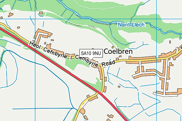 SA10 9NU map - OS VectorMap District (Ordnance Survey)