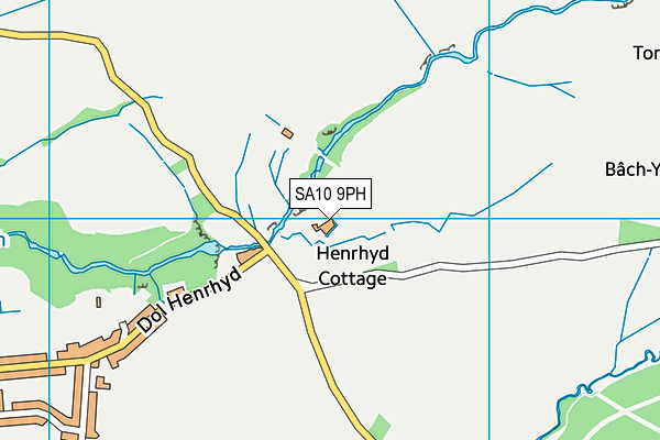 SA10 9PH map - OS VectorMap District (Ordnance Survey)