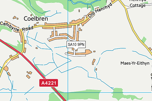 SA10 9PN map - OS VectorMap District (Ordnance Survey)