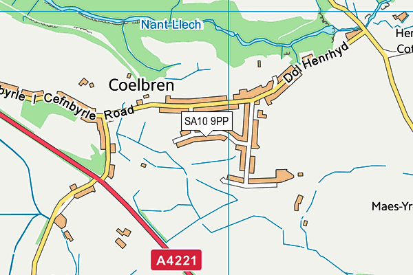 SA10 9PP map - OS VectorMap District (Ordnance Survey)