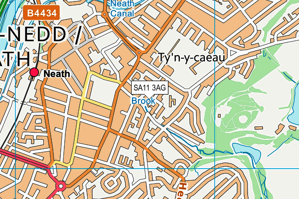 SA11 3AG map - OS VectorMap District (Ordnance Survey)