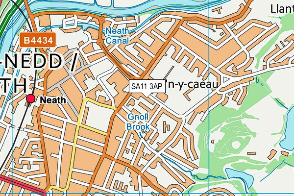 SA11 3AP map - OS VectorMap District (Ordnance Survey)